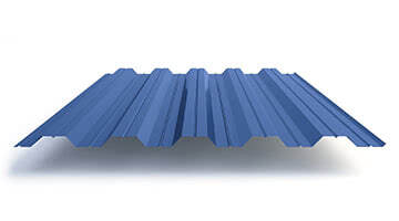Профнастил НС35 для кровли, небесно-синий